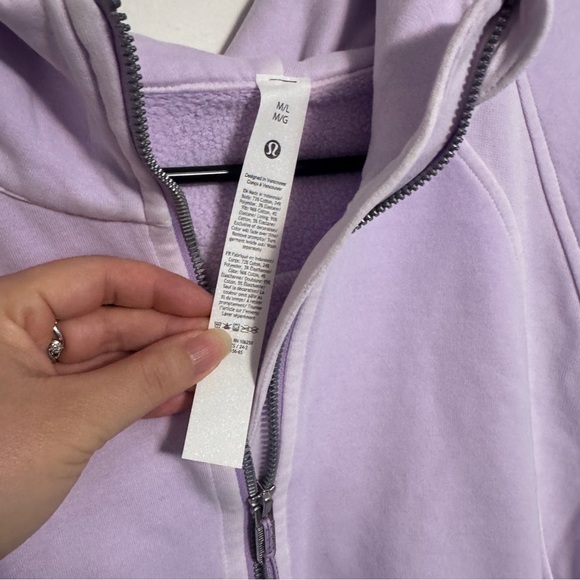 🆕 Lululemon Scuba Oversized Half Zip Hoodie Dye - Mineral Dye Purple Cosmos - Picture 6 of 9